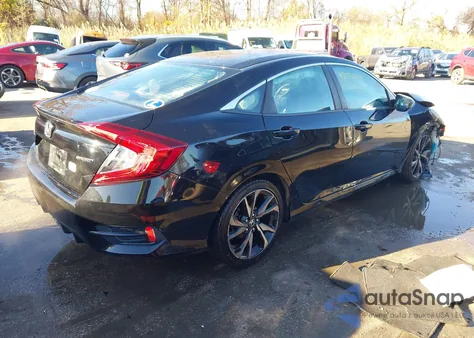 2019 Honda Civic Sport z USA, uszkodzony, nr VIN 2HGFC2F86KH546389